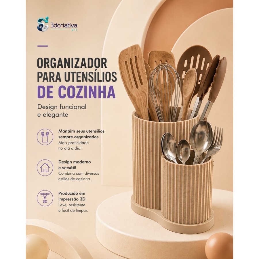 Organizador para Utensílios de Cozinha