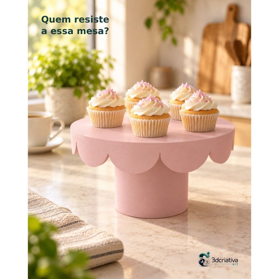 Boleira Nuvem 24 cm Suporte para Doces e Decoração