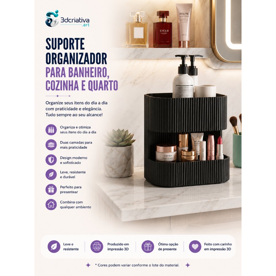 Organizador de Banheiro com 2 Andares