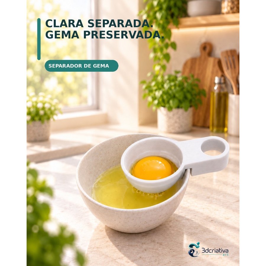 Separador de Gema e Clara de Ovo