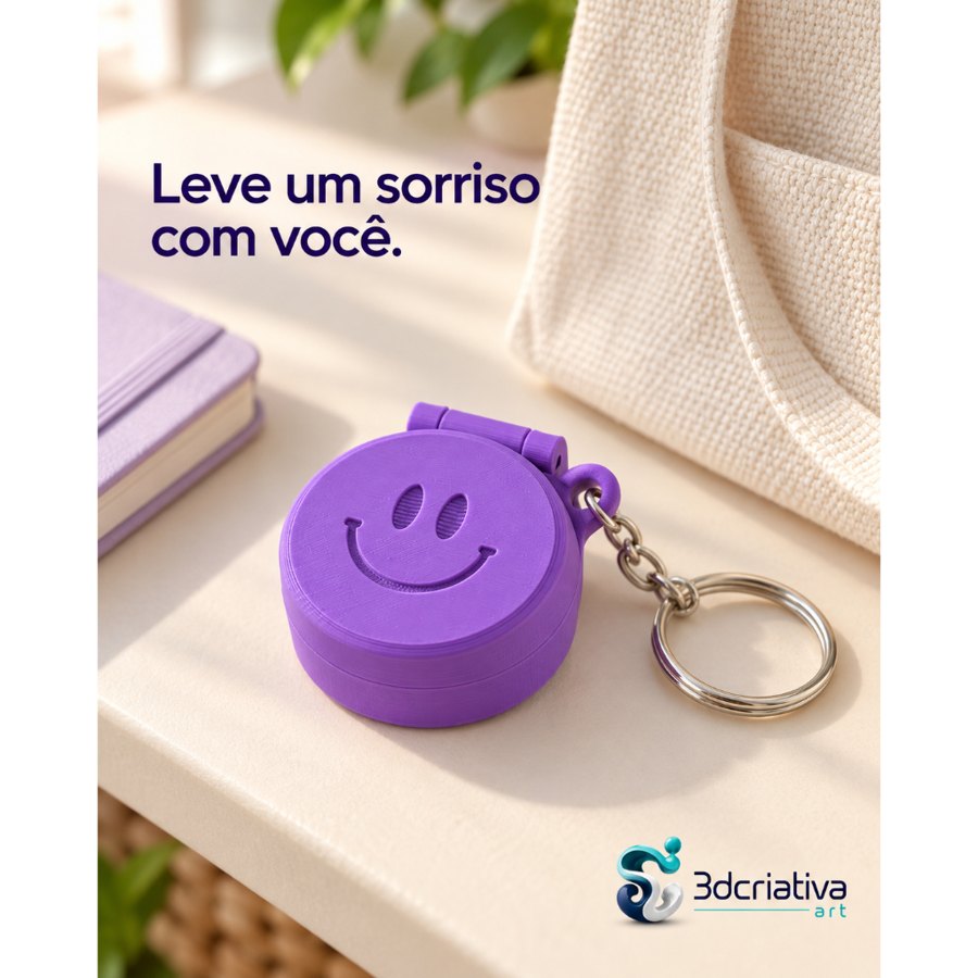 Chaveiro Smile Porta Anel e Pequenos Objetos – Mini Caixa com Tampa